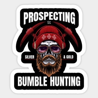 Prospecting Silver Gold Bumble Hunting Since 1964 Sticker